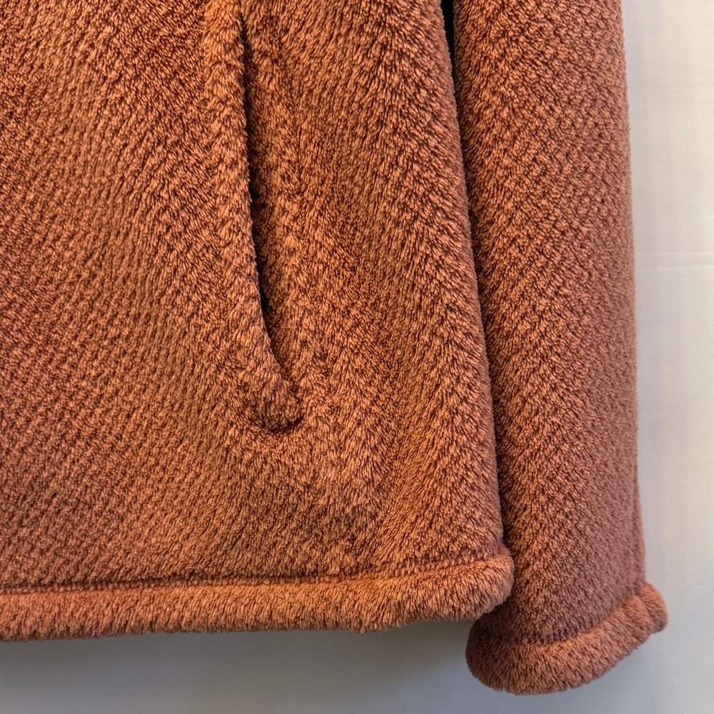 Patagonia Warm Dark Peach Polartec Quarter-Zip Fleece - Picture 6 of 7